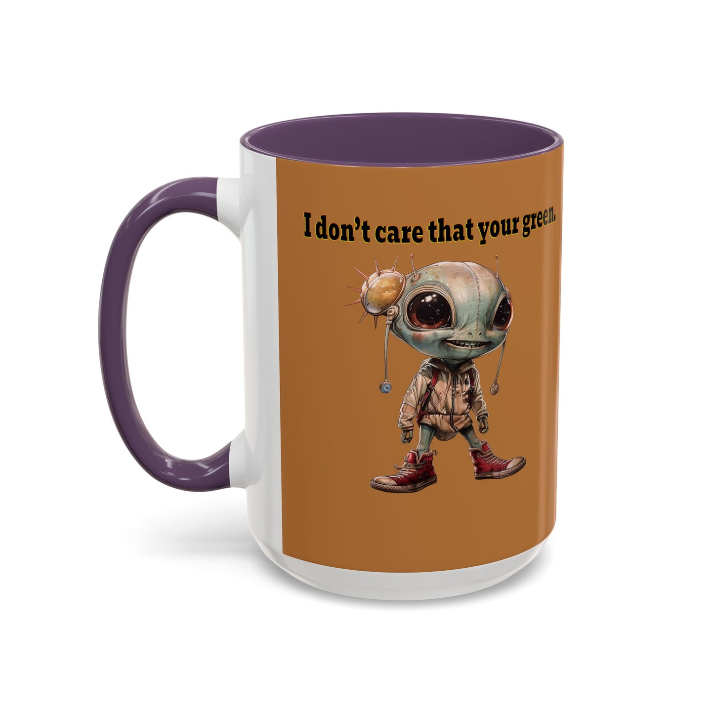 I don't care that your grey - Accent Mug (light brown)