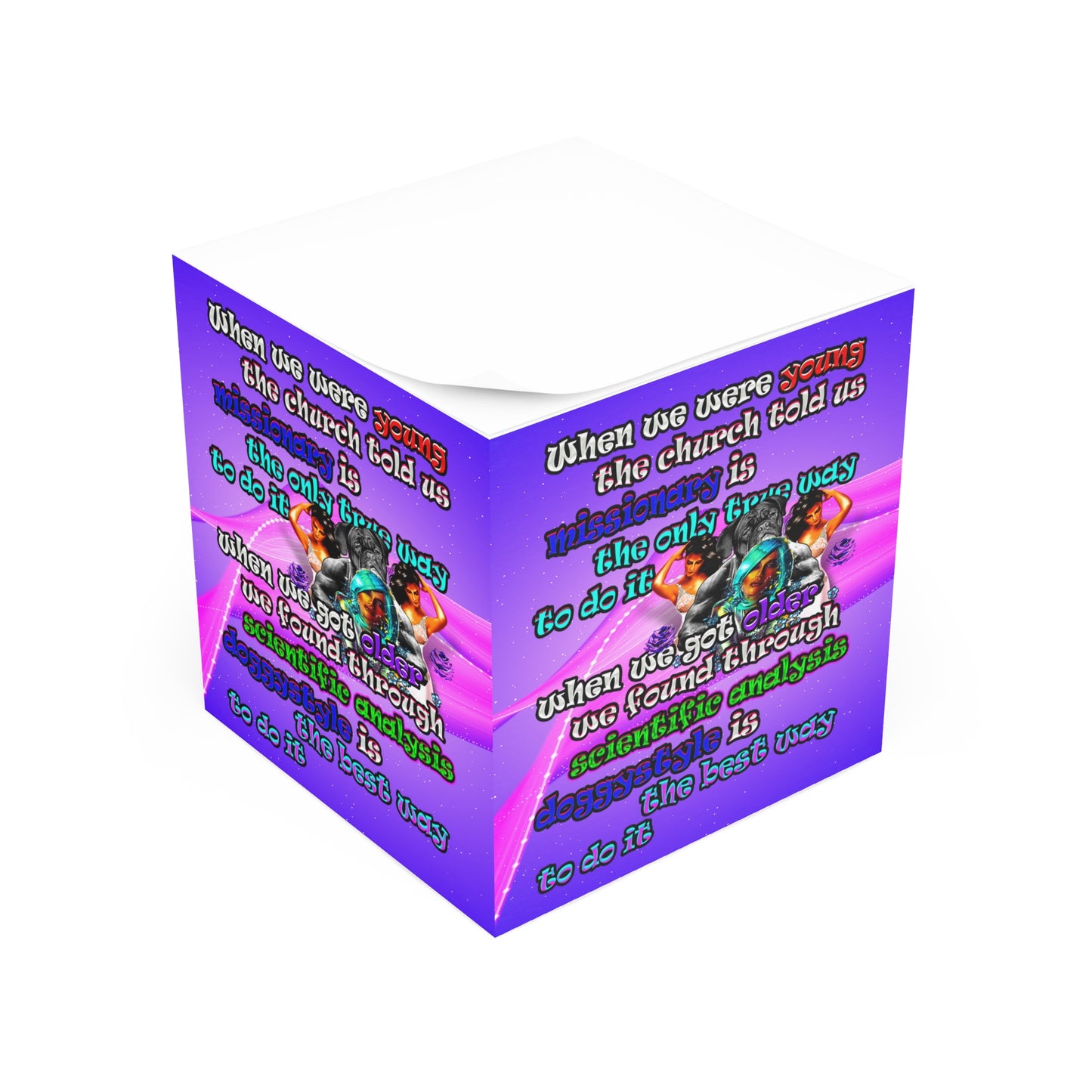 doggystyle - note cube (purple-pink wave)