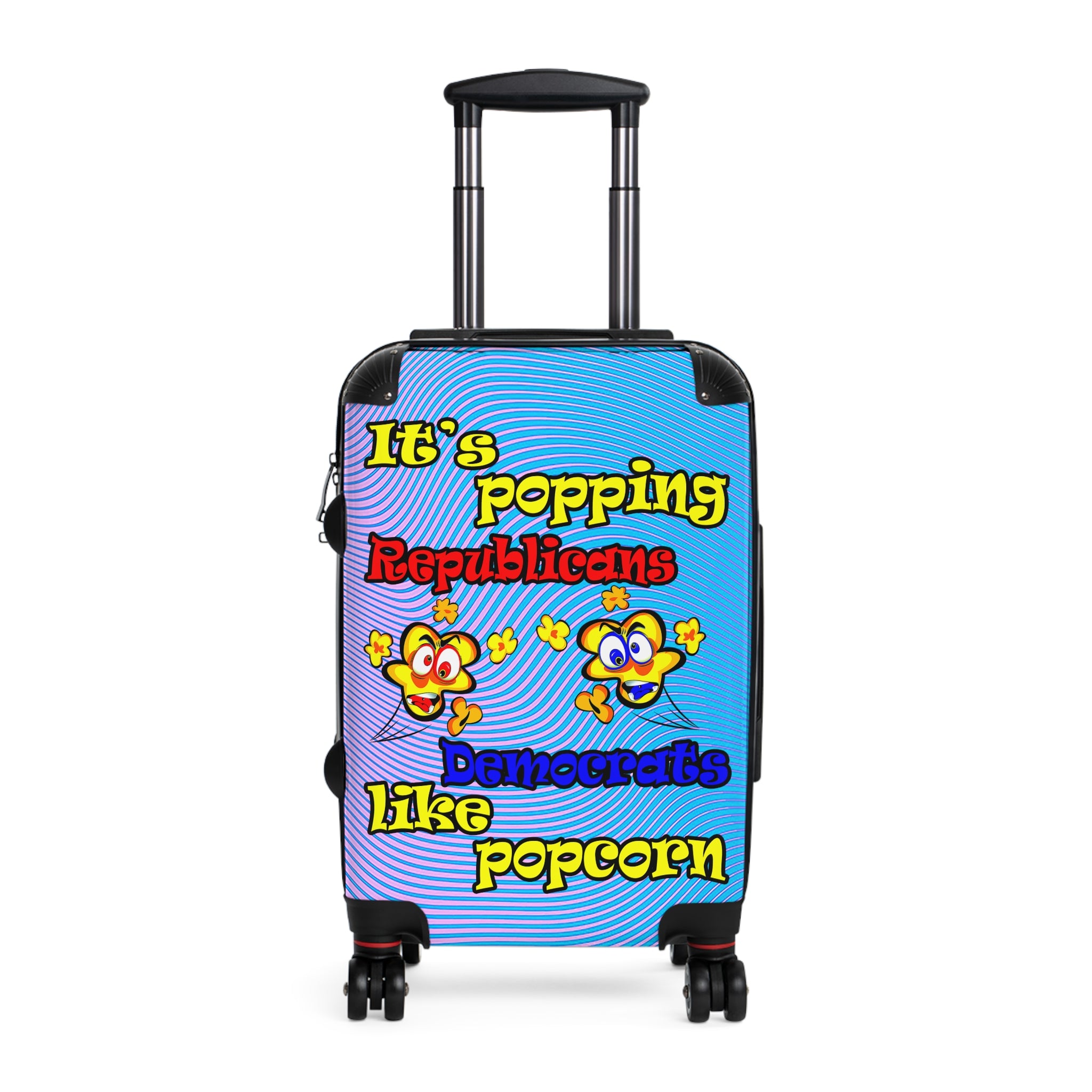 popping like popcorn - Suitcase (light blue-purple wave)