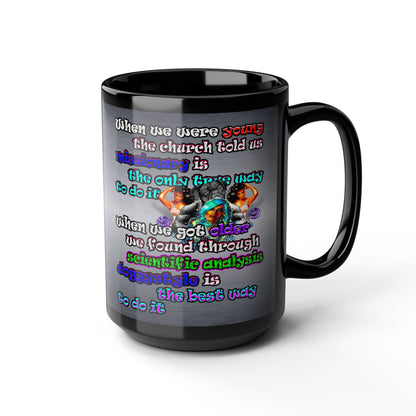 doggystyle - Black Mug (brushed nickel)
