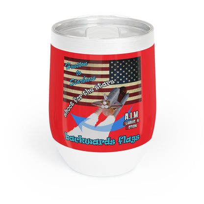 shoot for the stars - Chill Wine Tumbler (red)