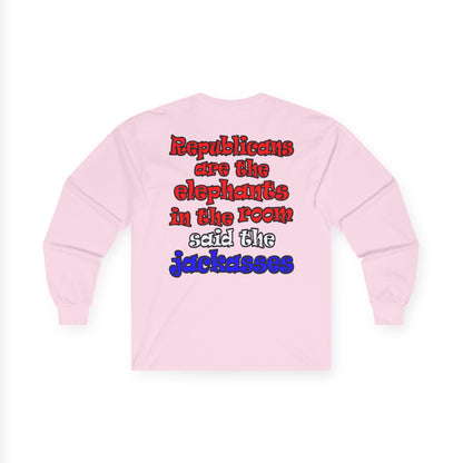 donkeys and elephants - Ultra Cotton Long Sleeve Tee