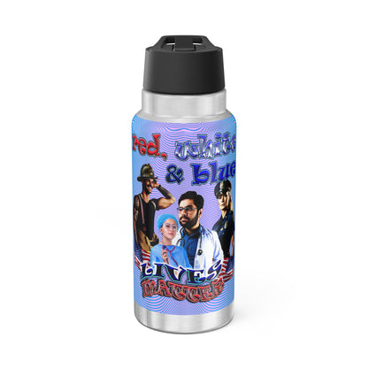 rw&b lives matter - Gator Tumbler, 32oz  (light blue-purple wave)