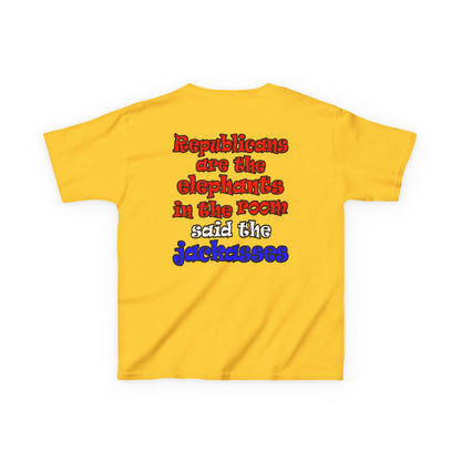 donkeys and elephants - Kids Heavy Cotton™ Tee