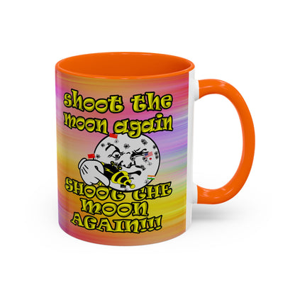 shoot the moon again - Accent Mug (color blur)
