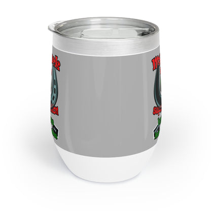 my luck - Chill Wine Tumbler (light grey)