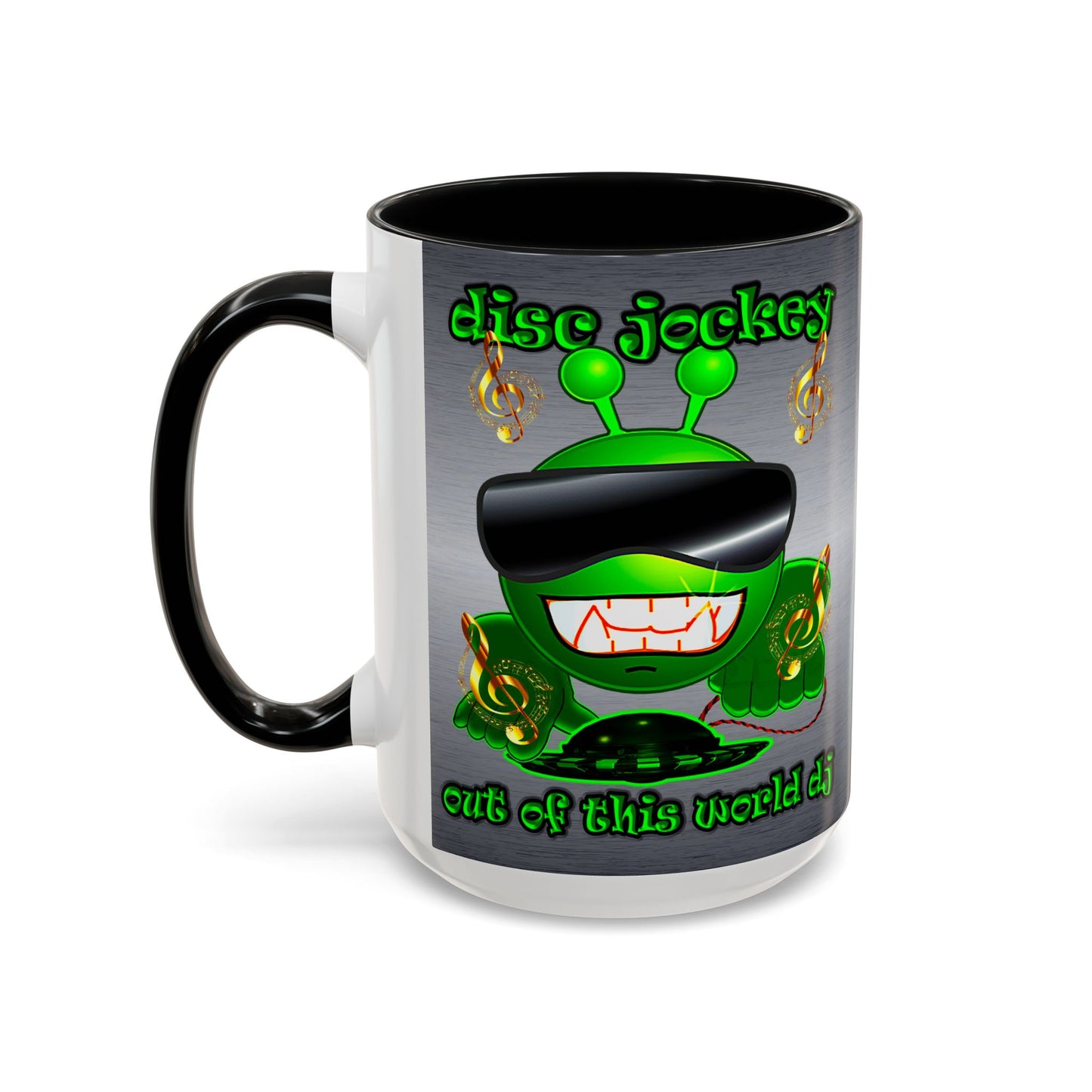 disc jockey - Accent Mug (brushed nickel)