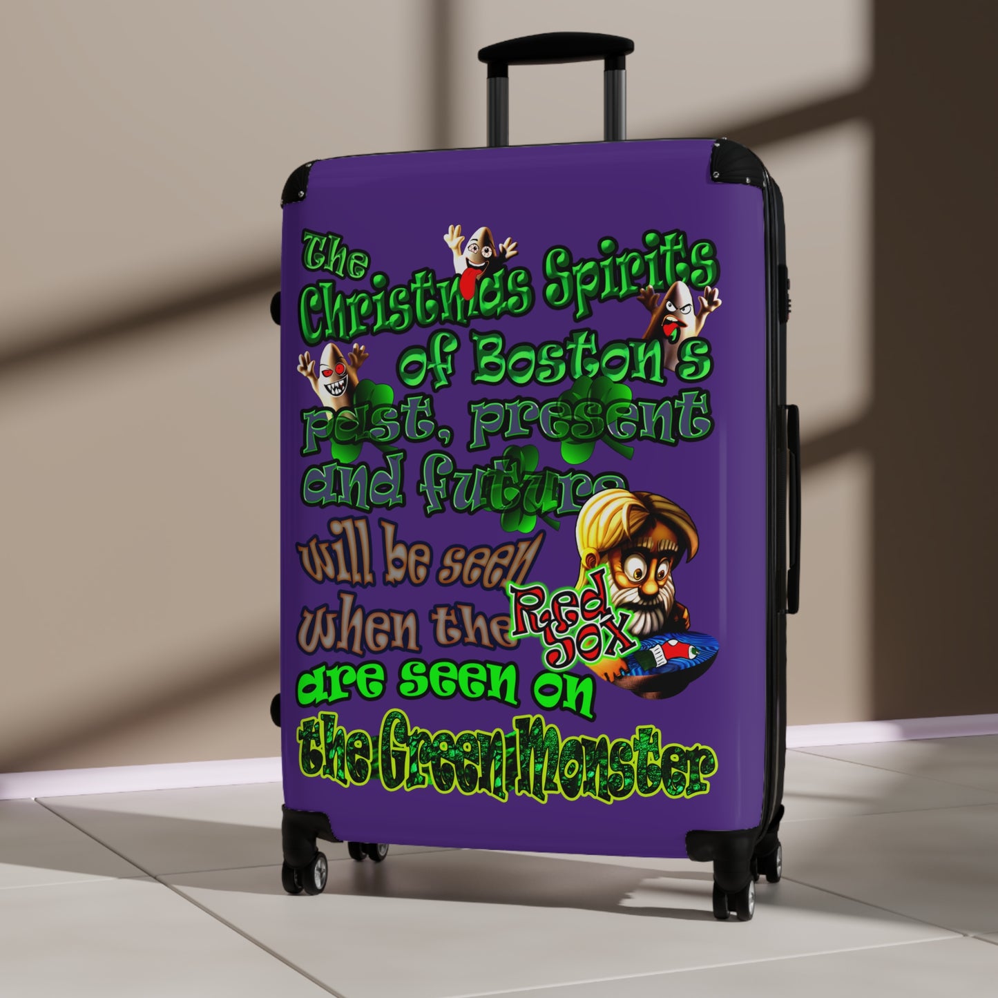 christmas spirits of boston - Suitcase (purple)