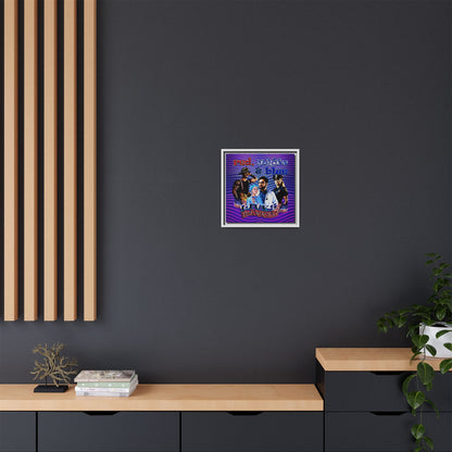 rw&b lives matter - framed canvas art (purple wave)