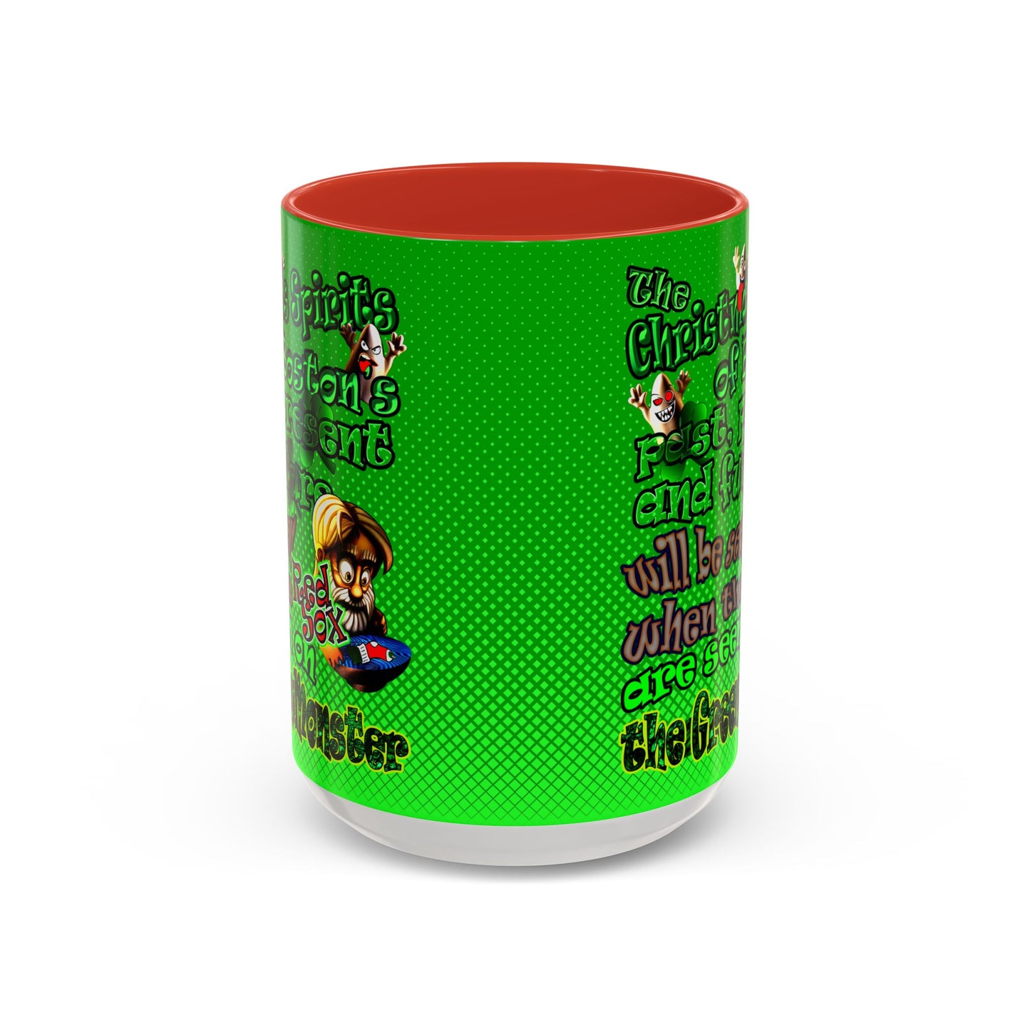 christmas spirits of boston - Accent Mug (logo green)
