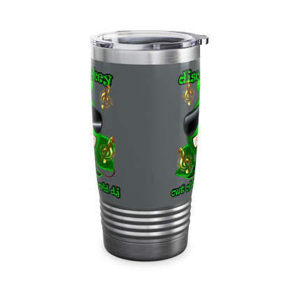 disc jockey - Ringneck Tumbler, 20oz (dark grey)