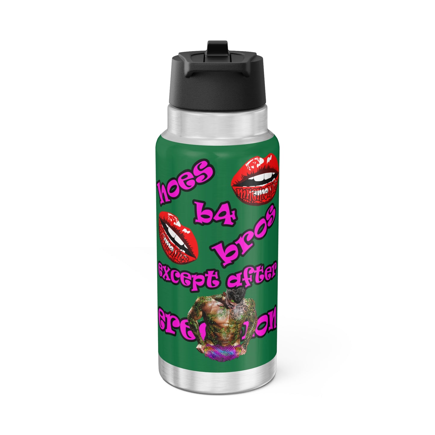 hoes b4 bros - Gator Tumbler, 32oz (dark green)