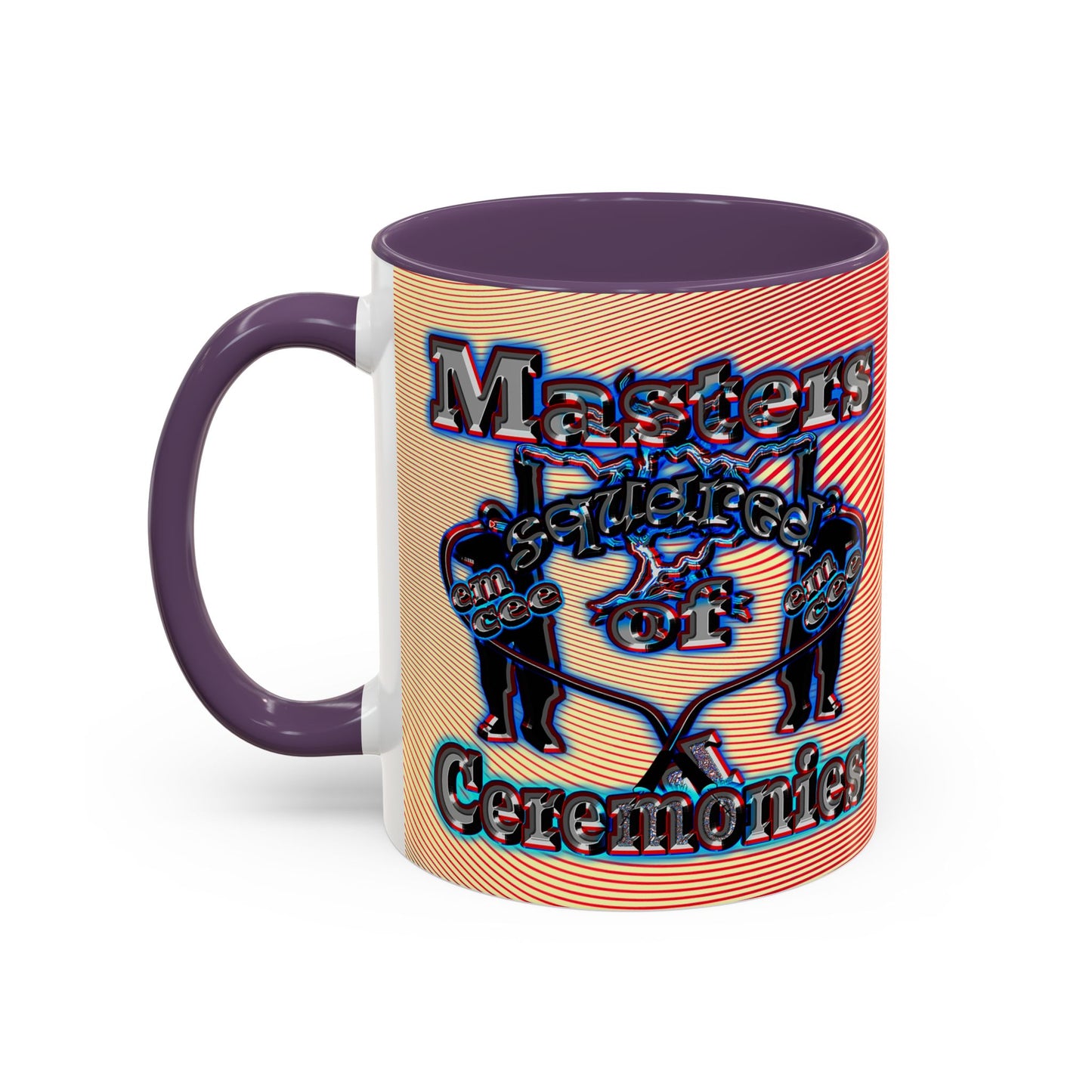 em cee squared - Accent Mug (yellow-orange wave)