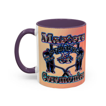 em cee squared - Accent Mug (yellow-orange wave)