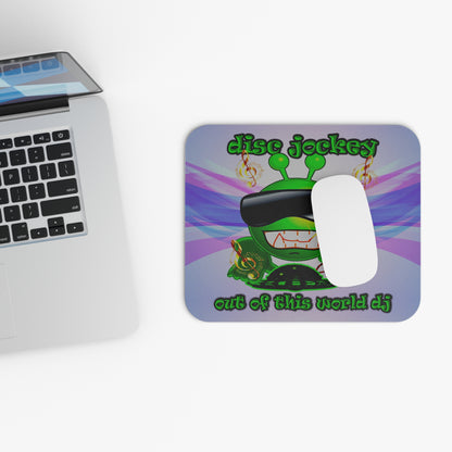 disc jockey - Mouse Pad (Rectangle) (light blue-pink wave)
