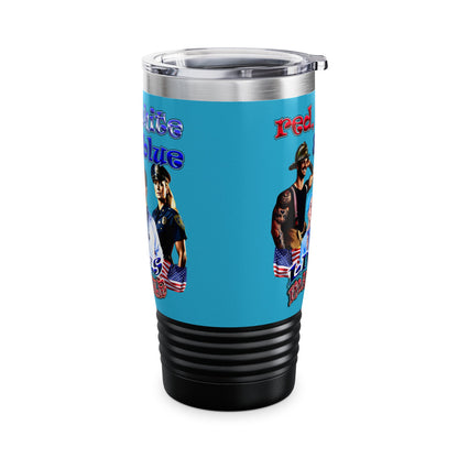 rw&b lives matter - Ringneck Tumbler, 20oz (turquoise)