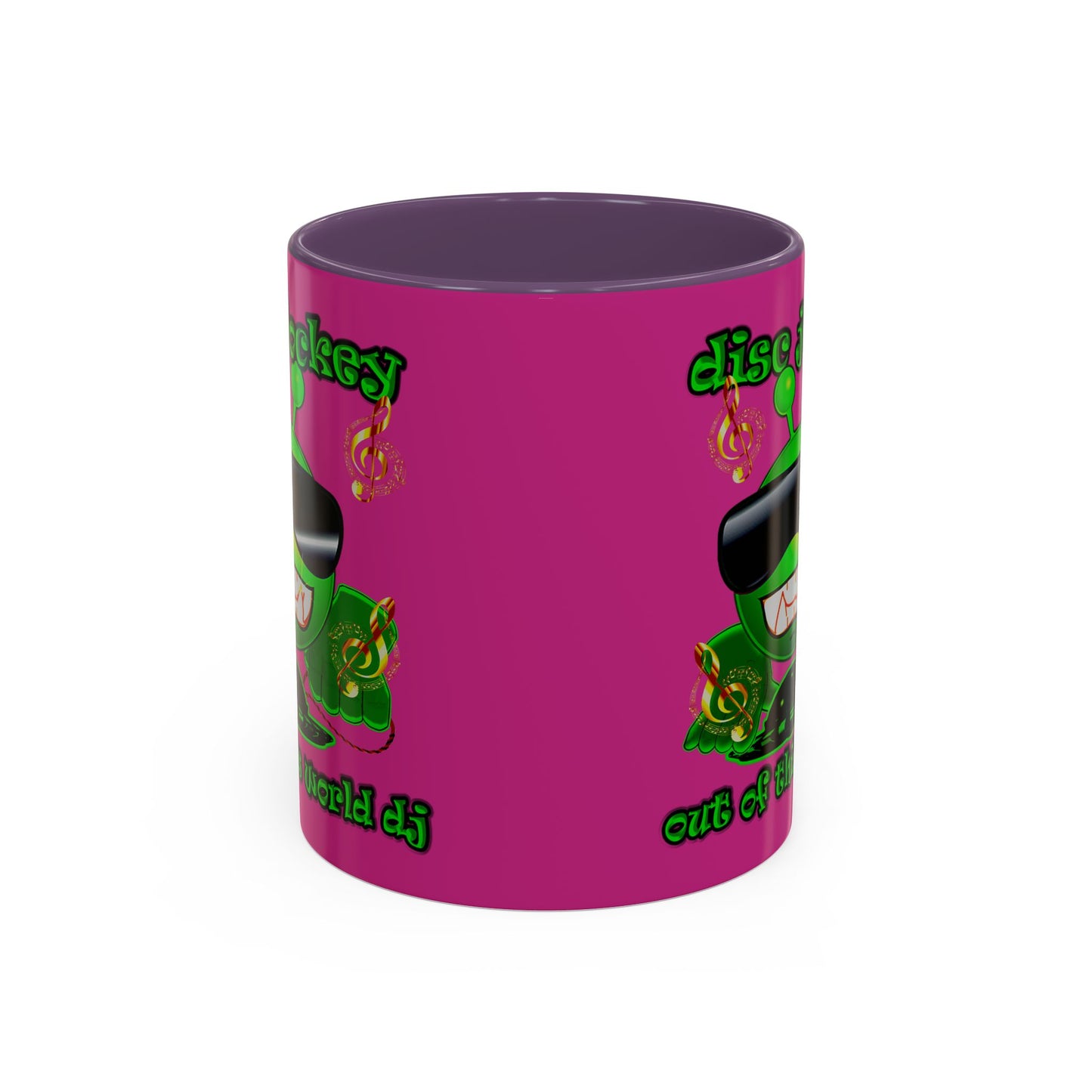 disc jockey - Accent Mug (pink)