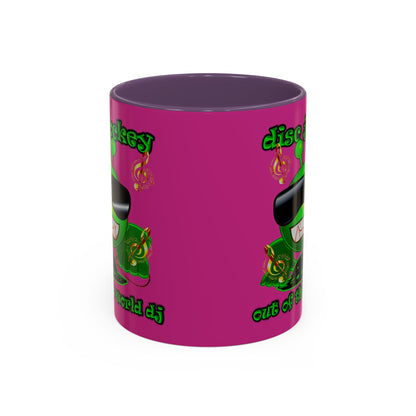 disc jockey - Accent Mug (pink)