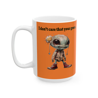 I don't care that your grey - White Mug (crusta)