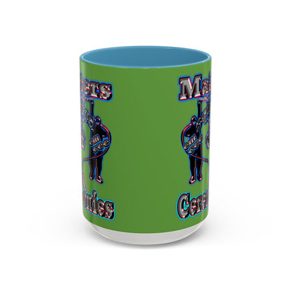 em cee squared - Accent Mug (green)