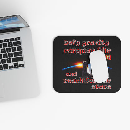 defy conquer reach - Mouse Pad (Rectangle) (black)