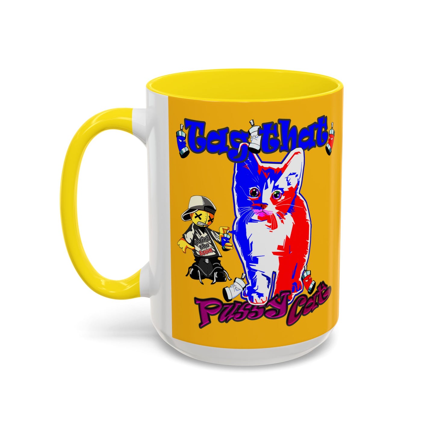 tag that - Accent Mug (yellow)