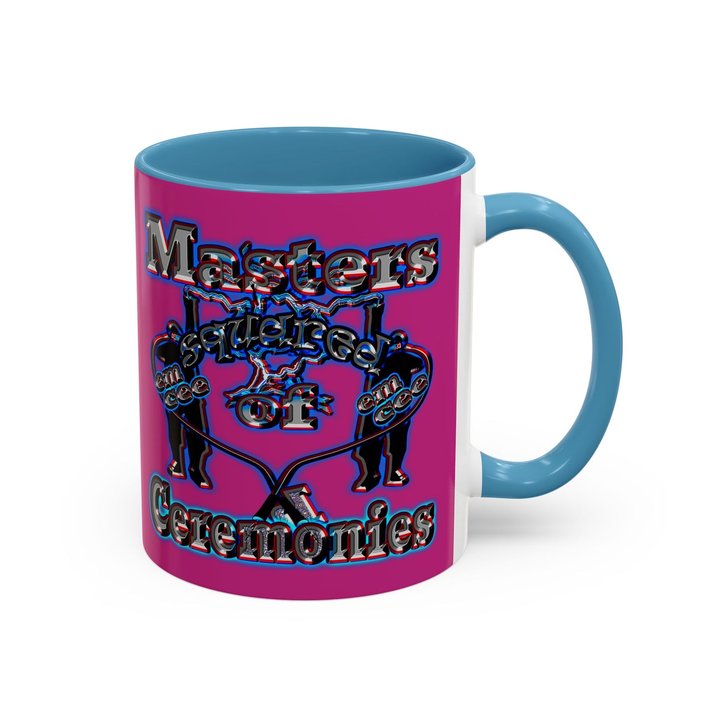 em cee squared - Accent Mug (pink)