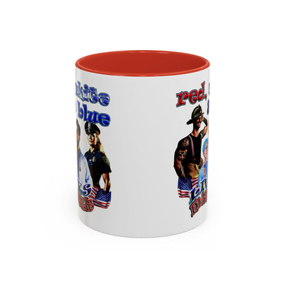 rw&b lives matter - Accent Mug (white)