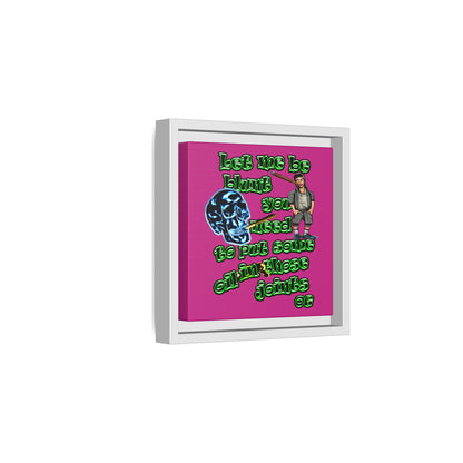 og - framed canvas art (pink)