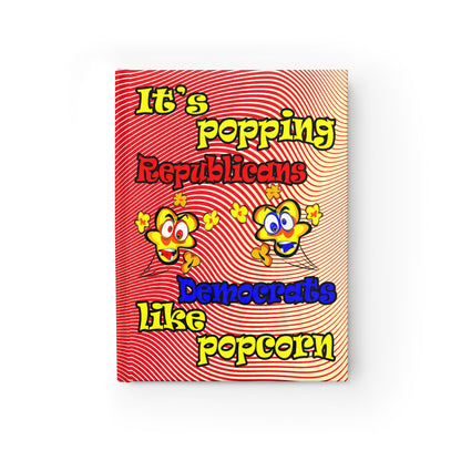 popping like popcorn - journal-blank (yellow-orange wave)