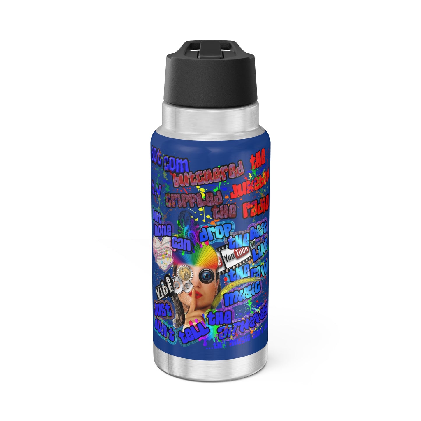 drop the beat - Gator Tumbler, 32oz (dark blue)