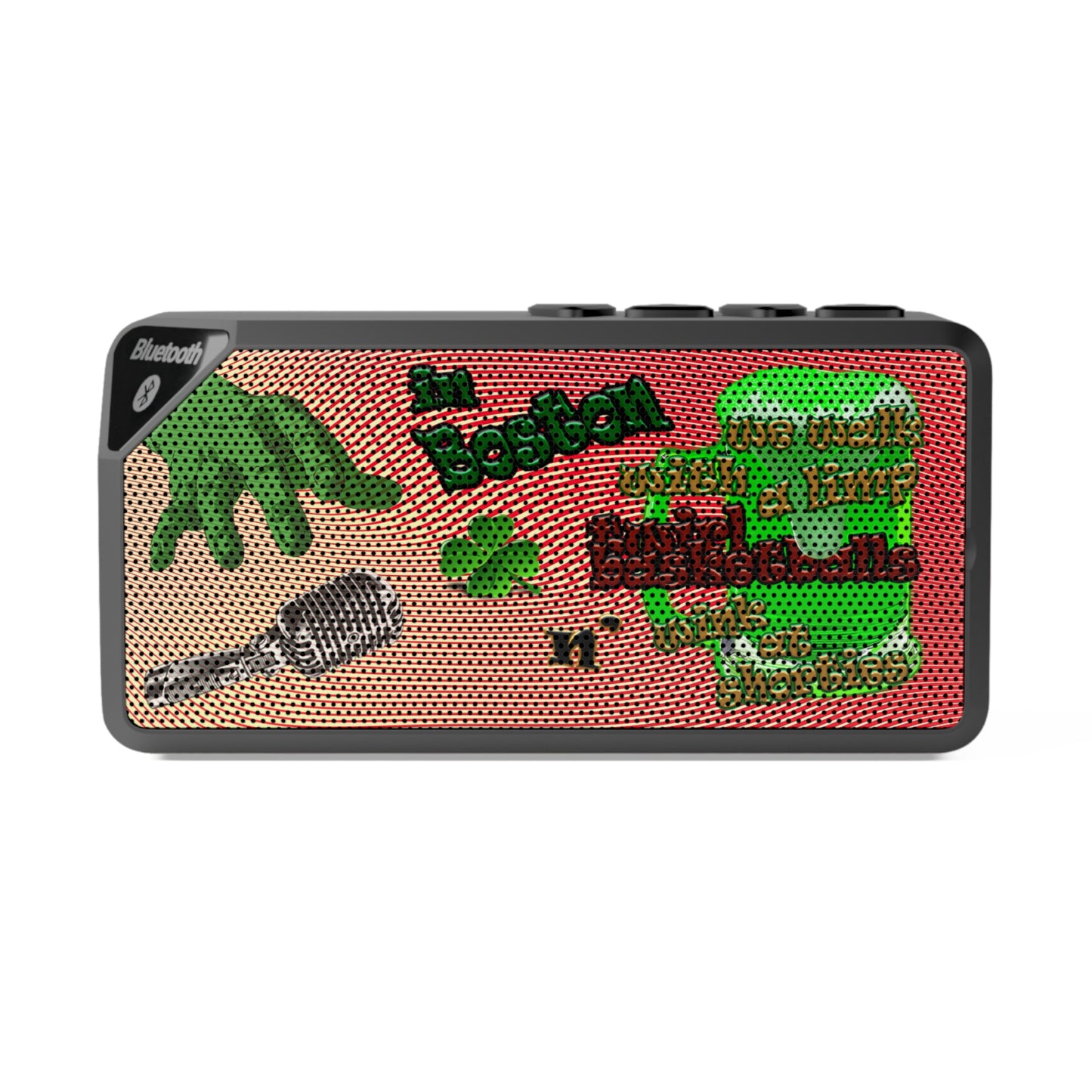 celtics logo - Jabba Bluetooth Speaker (yellow-orange wave)