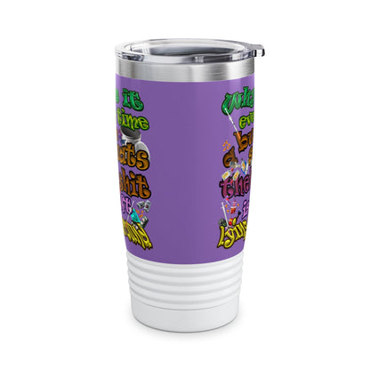 the bum's shit - Ringneck Tumbler, 20oz (light purple)