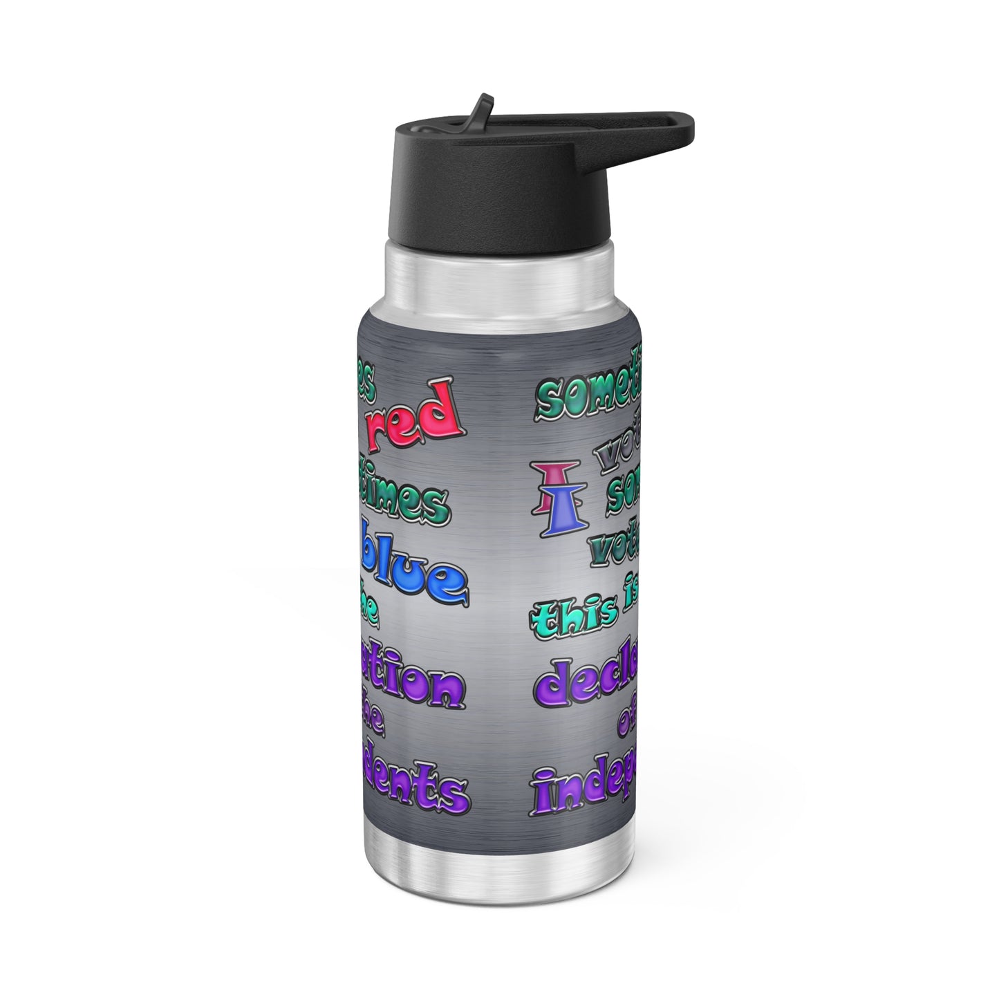 declaration of the independents - Gator Tumbler, 32oz  (brushed nickel)