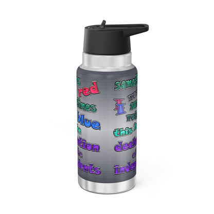 declaration of the independents - Gator Tumbler, 32oz  (brushed nickel)