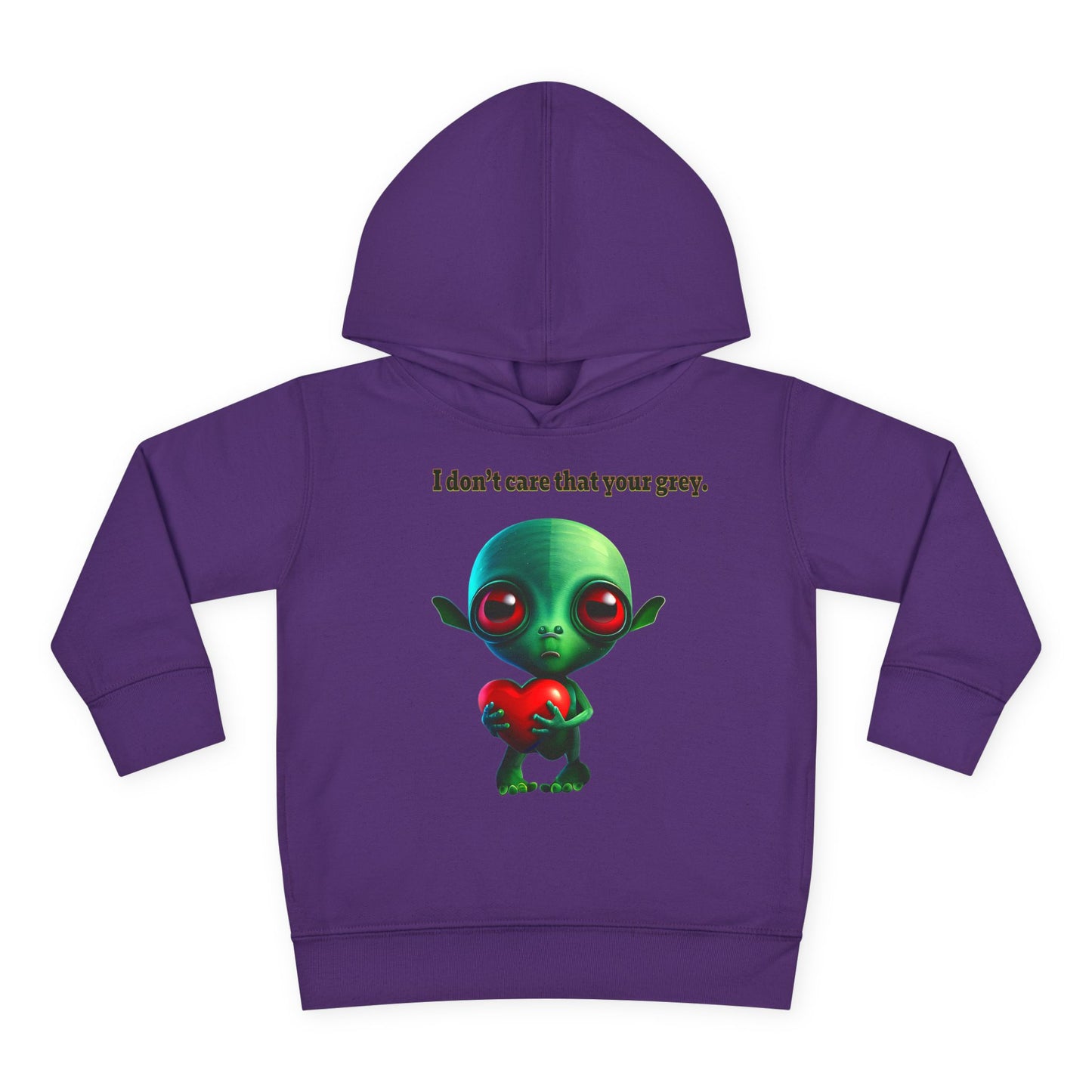 I don't care that your grey - Toddler Pullover Fleece Hoodie