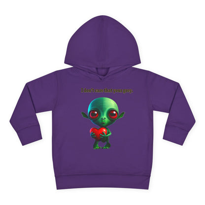 I don't care that your grey - Toddler Pullover Fleece Hoodie