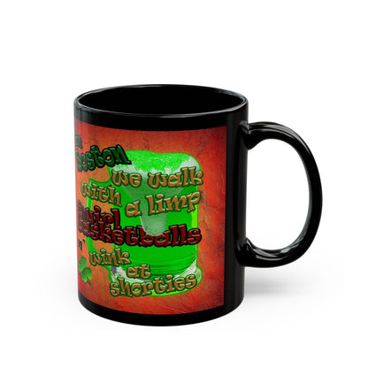 celtics logo - Black Mug (burnt orange)