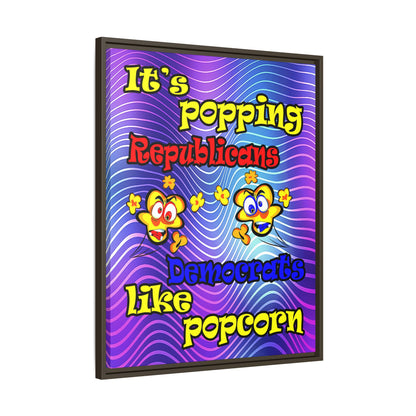 popping like popcorn - framed canvas art (purple wave)