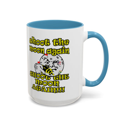shoot the moon again - Accent Mug (white)