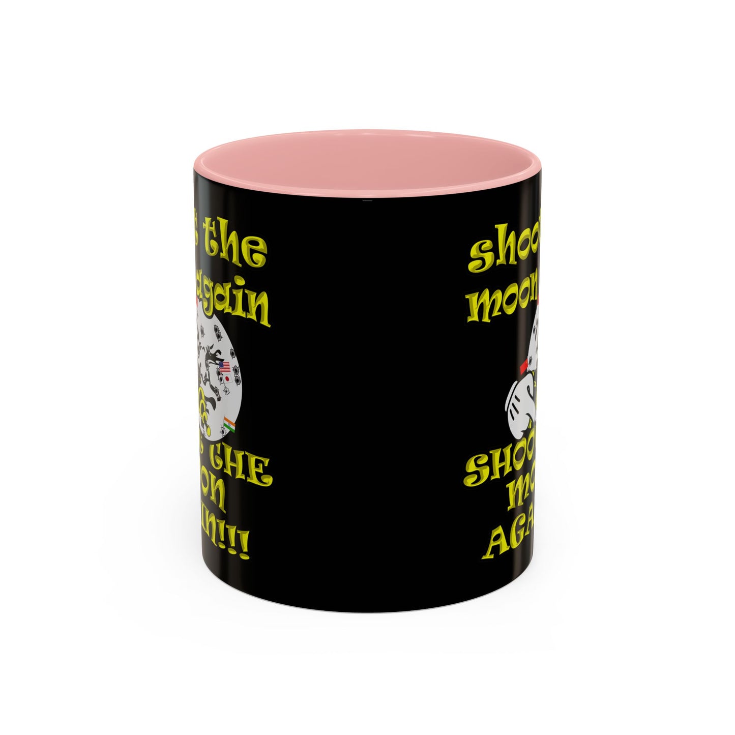 shoot the moon again - Accent Mug (black)