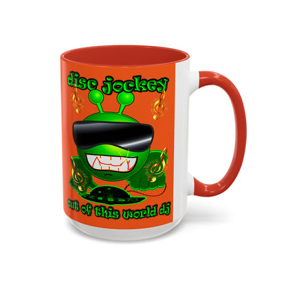 disc jockey - Accent Mug (orange)