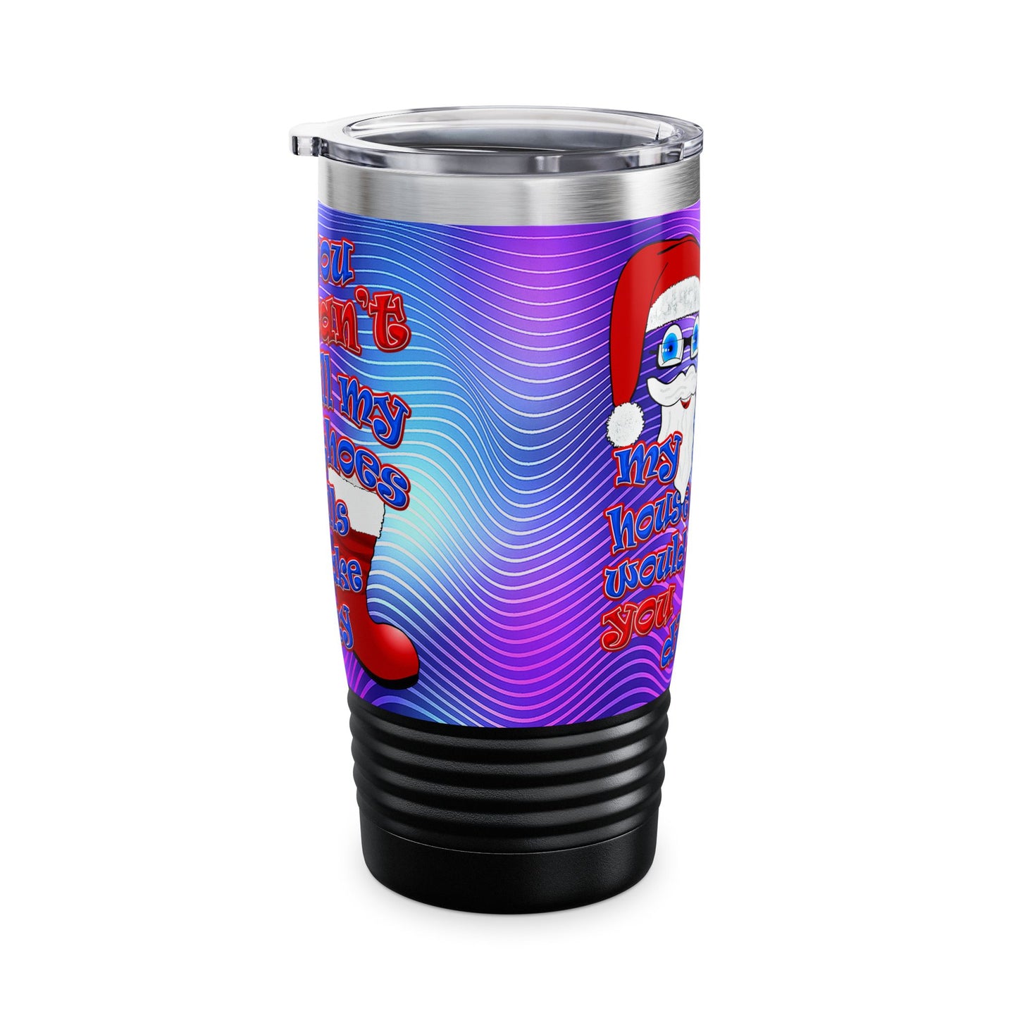 santa's shoes - Ringneck Tumbler, 20oz (purple wave)