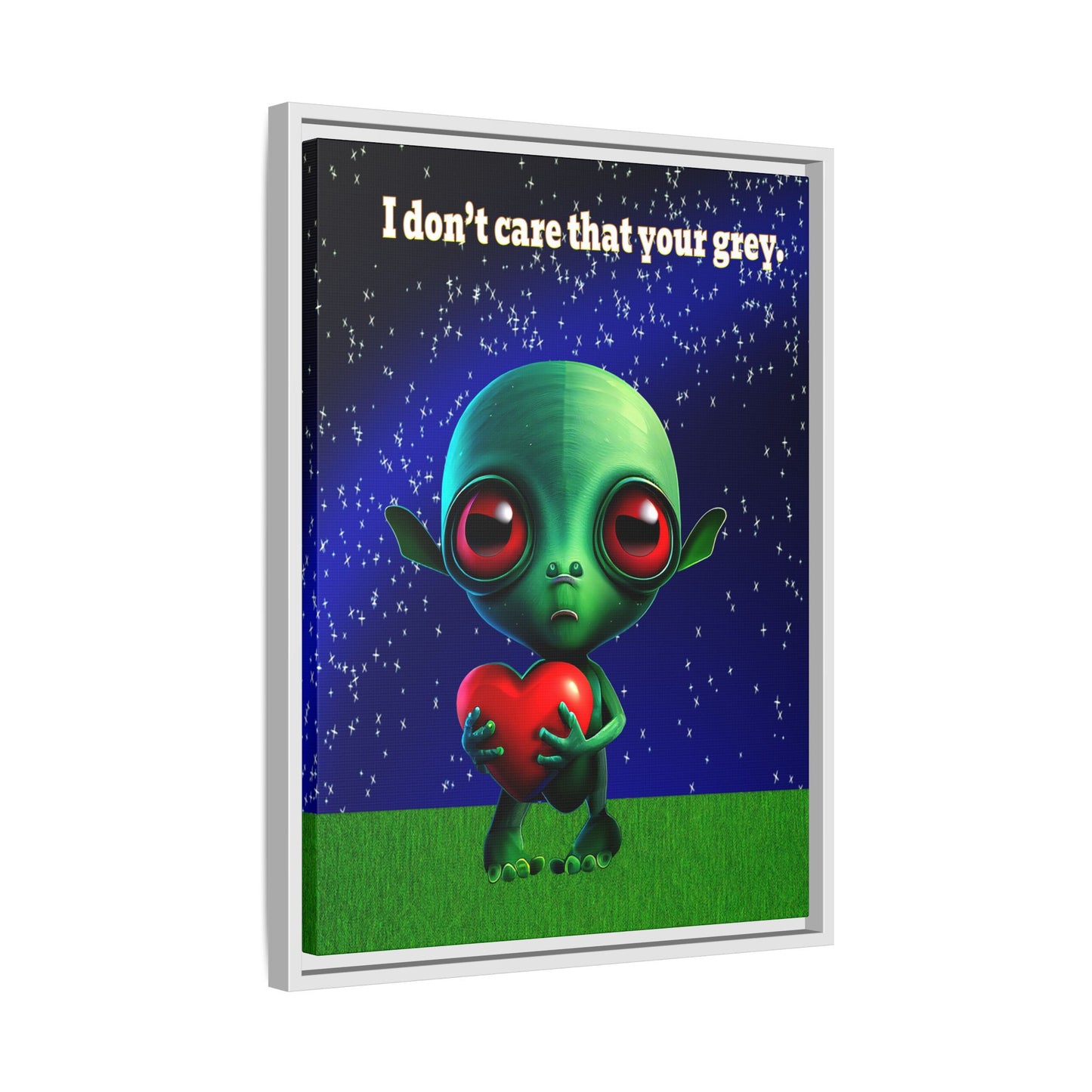 I don't care that your grey - framed canvas art ('snoops' background)