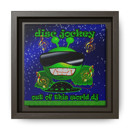 disc jockey - framed canvas art ('snoops' background)