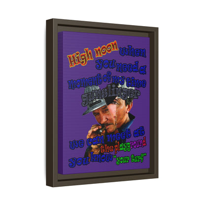 high noon - framed canvas art (purple)