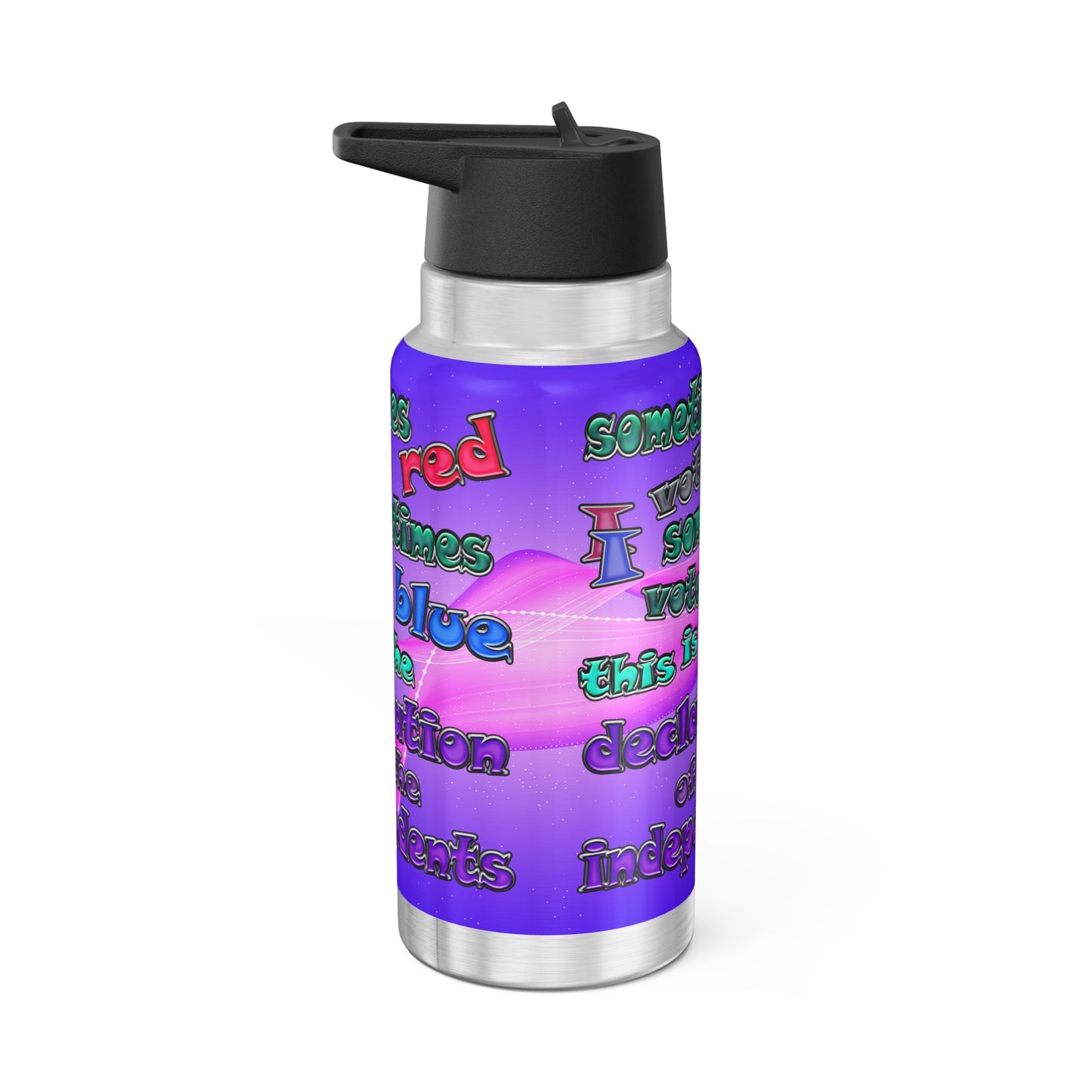 declaration of the independents - Gator Tumbler, 32oz  (purple-pink wave)