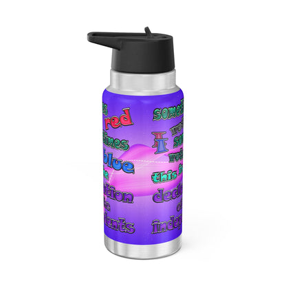 declaration of the independents - Gator Tumbler, 32oz  (purple-pink wave)