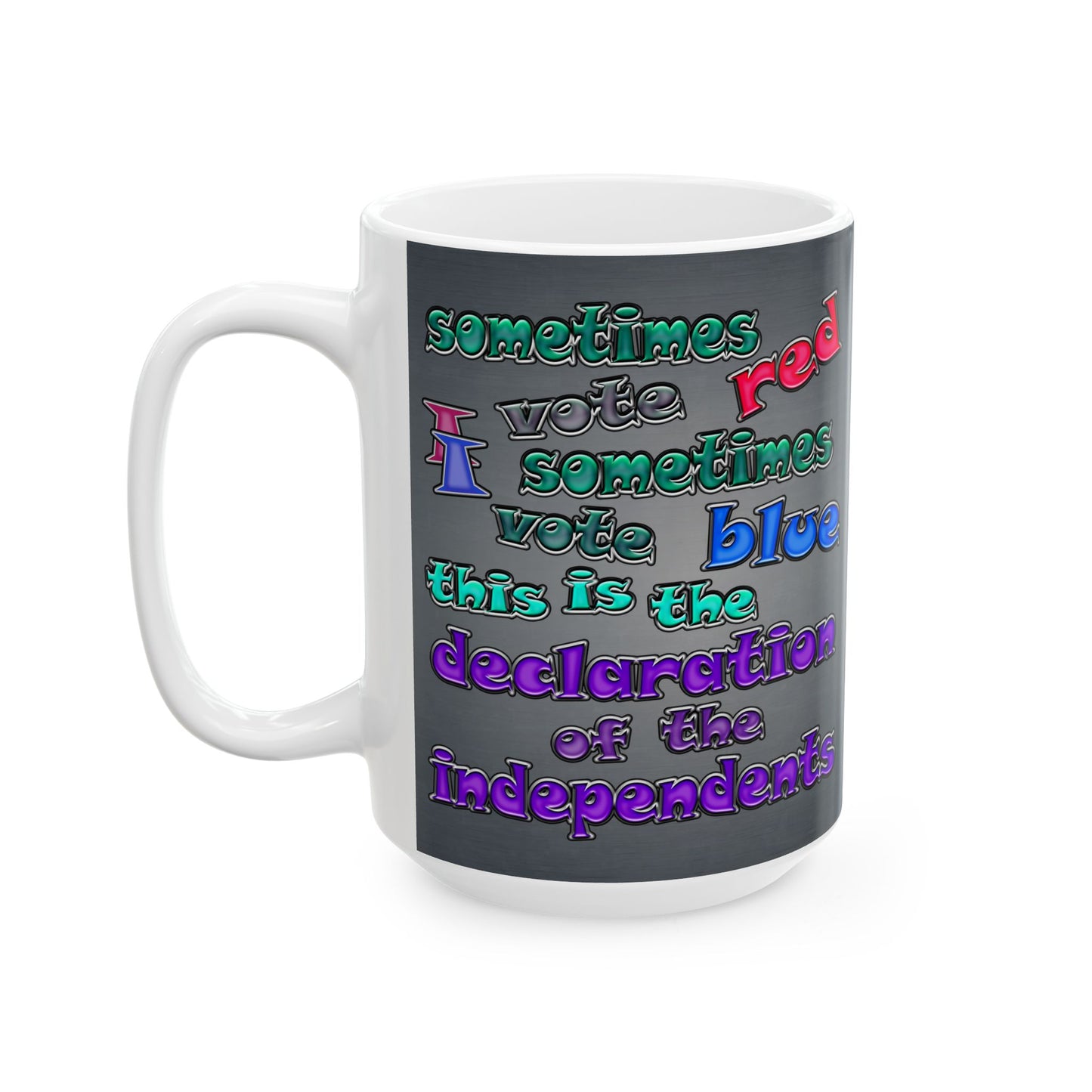 declaration of the independents - White Mug (grey-light grey)