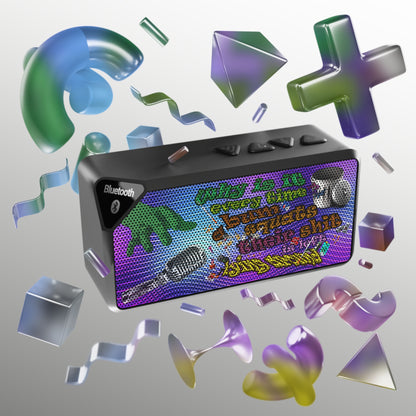 the bum's shit - Jabba Bluetooth Speaker (purple wave)